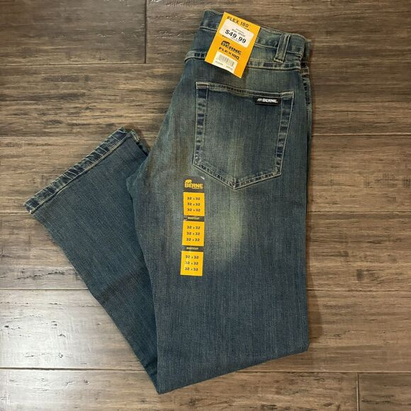 Berne Mens Putty Cotton Blend Flex 180 Pants 32x32 NWT - Picture 1 of 11